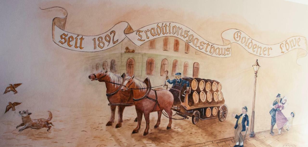 Traditionsgasthaus Goldener Loewe Riesa Restaurant & Pension 外观 照片